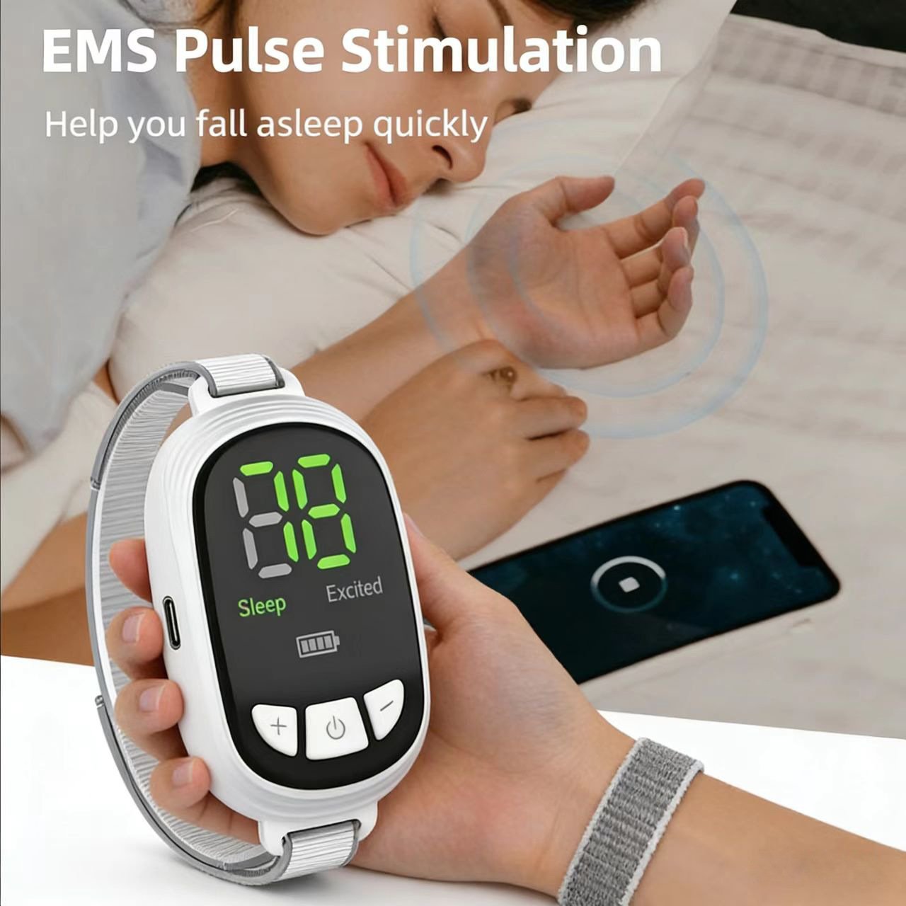 handheld white noise sleep device for relaxation and better sleep