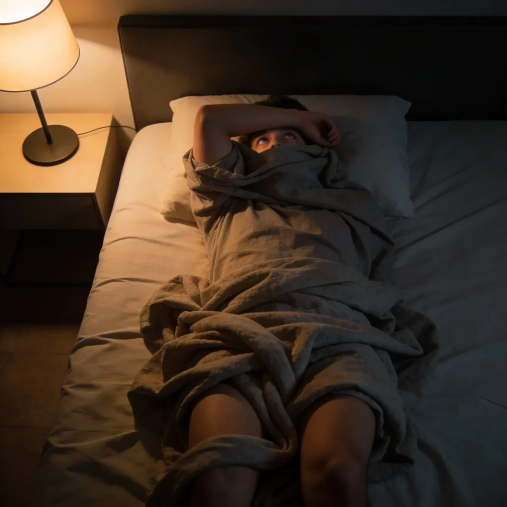 overthinking at night can’t fall asleep