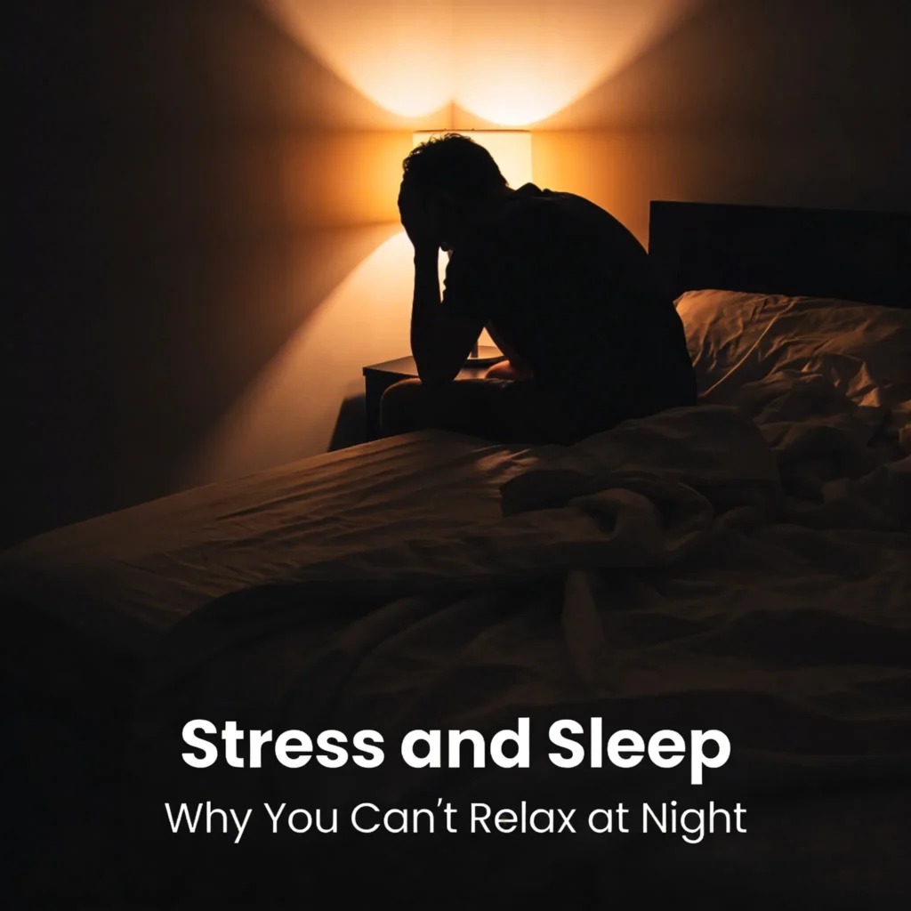 stress affects sleep can’t sleep at night