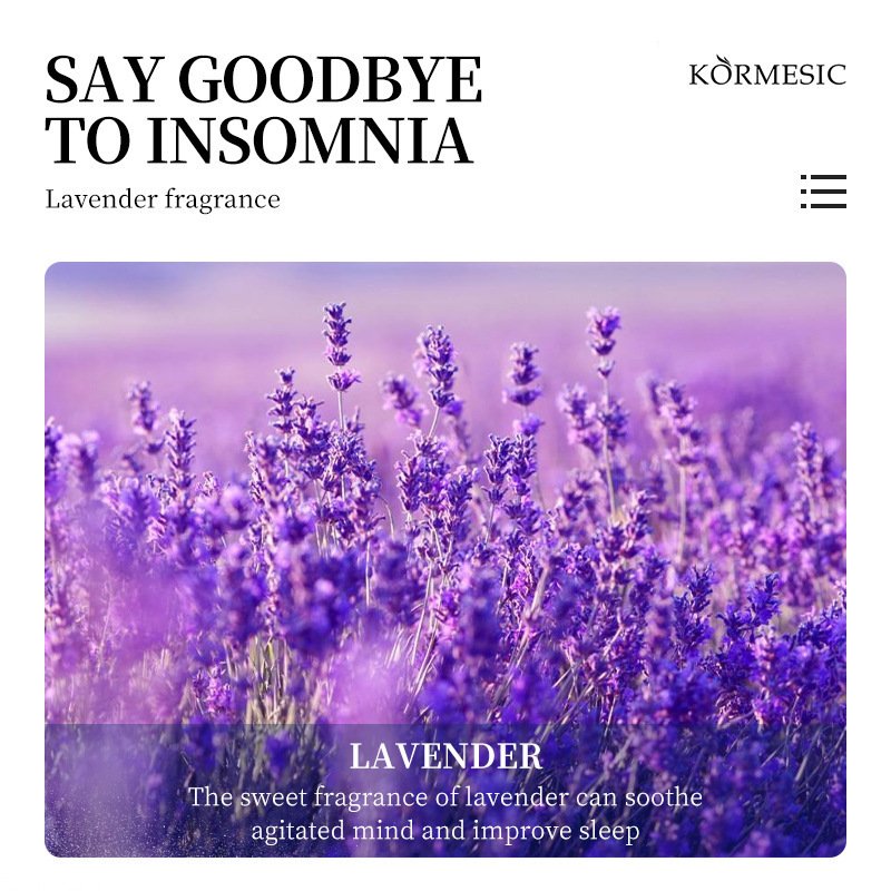 KORMESIC Restful Sleep Lavender Pillow Spray, natural aromatherapy mist for better sleep, stress relief and deep relaxation